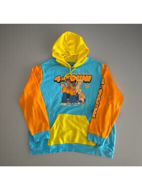Disney Pixar Turning Red 4*Town Group Portrait Color Block Hoodie Unisex Size 3X